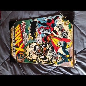 Antique wooden Marvel Poster